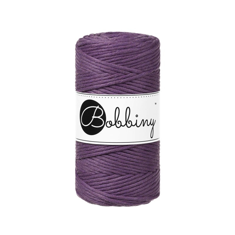 Bobbiny Makramee Garn 3mm gezwirnt Violet 100m - mahina