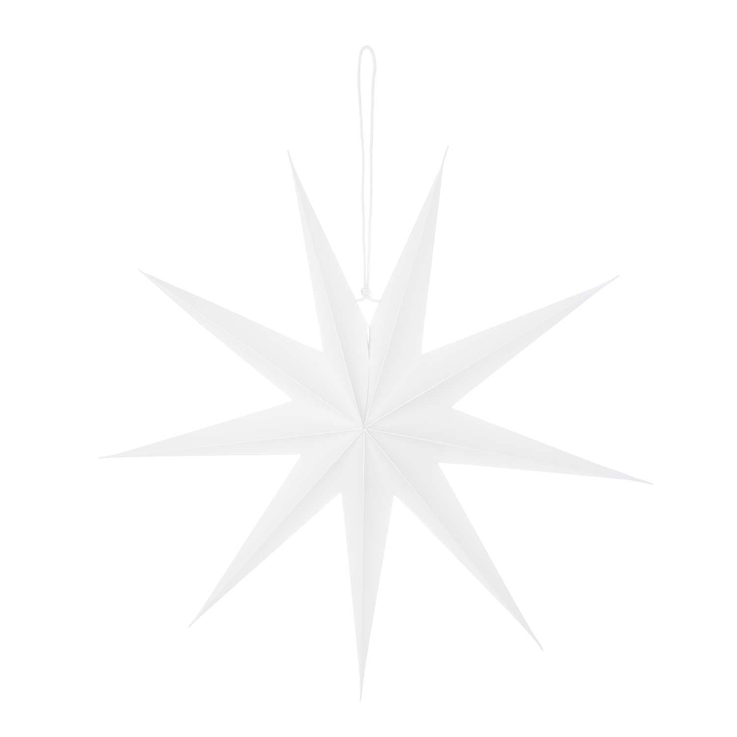 Weihnachtsschmuck Papierstern auffaltbar 45cm weiß - mahina