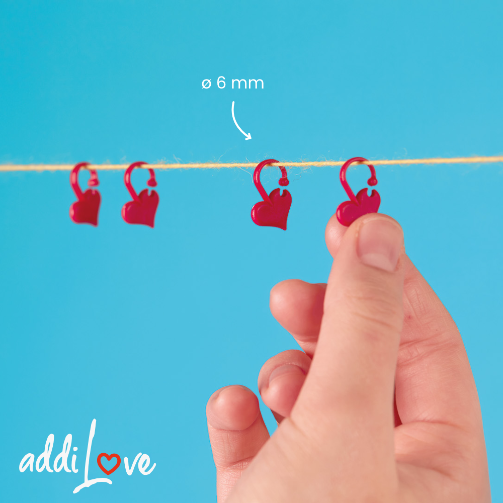 Addi Maschenmarkierer "addiLove" 6 Stück, 407-2 - mahina