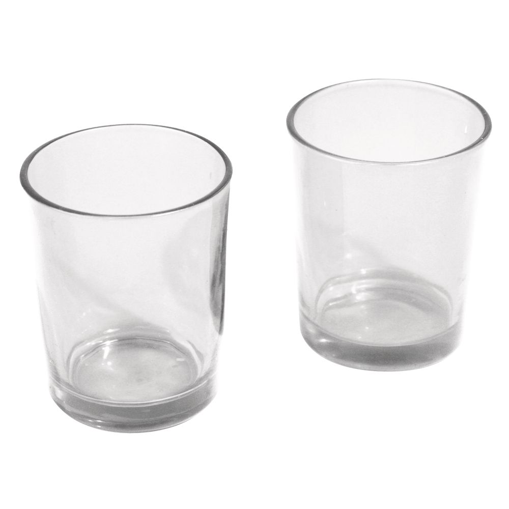 Teelichtglas 5cm, 2 Stück - mahina