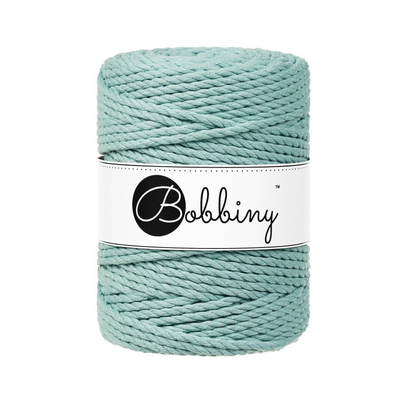 Bobbiny Makramee Garn 5mm 3ply Duck Egg Blue 100m - mahina