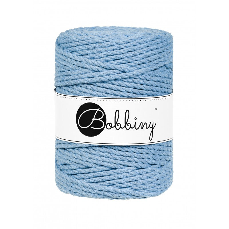 Bobbiny Makramee Garn 5mm 3ply Perfect Blue 100m - MAHINA