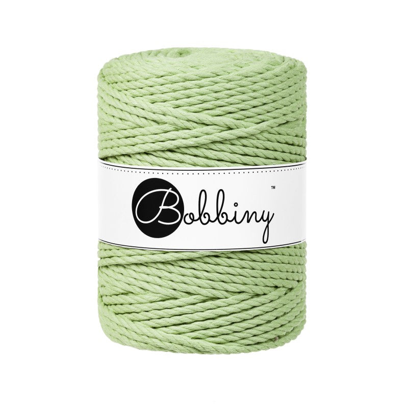 Bobbiny Makramee Garn 5mm 3ply Matcha 100m - MAHINA