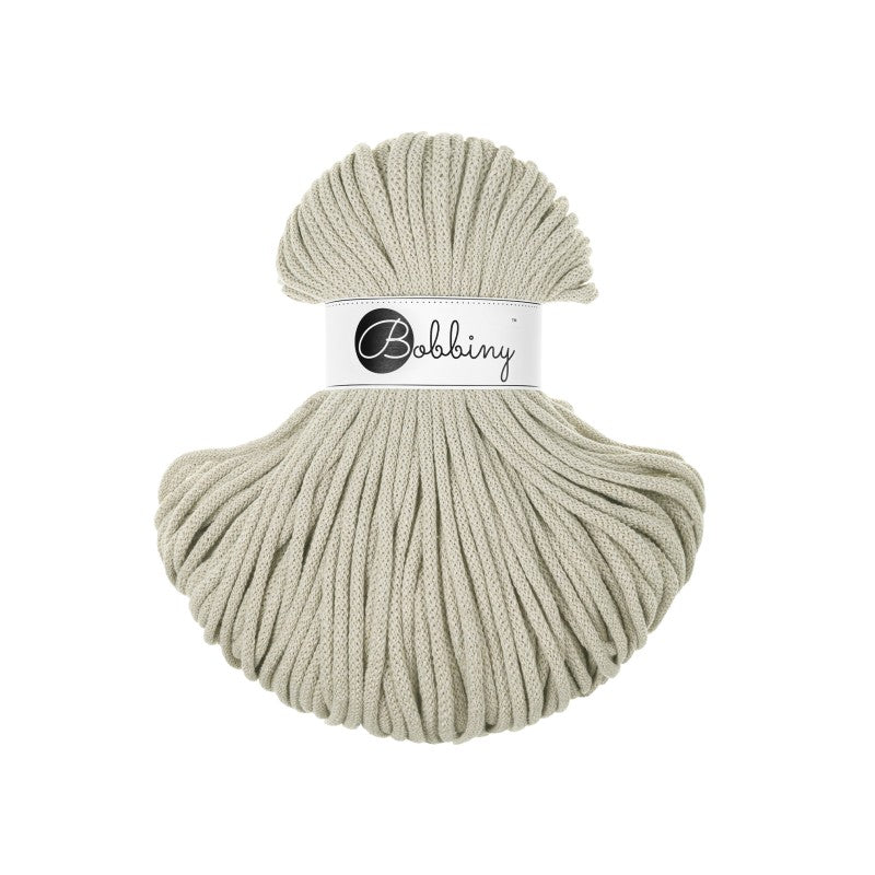 Bobbiny PREMIUM Flechtkordel 5mm geflochten Pale Olive 100m - mahina