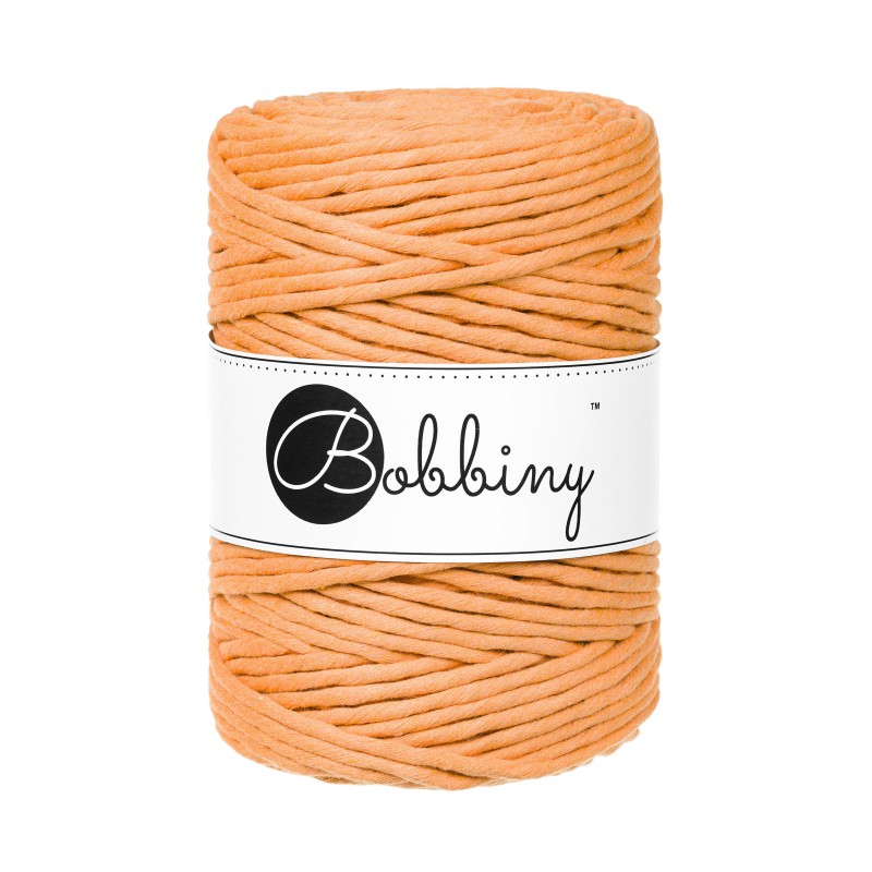 Bobbiny Makramee Garn 5mm gezwirnt Orange 100m - mahina
