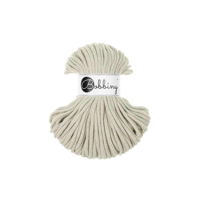 Bobbiny PREMIUM Flechtkordel 5mm geflochten Pale Olive 50m - mahina