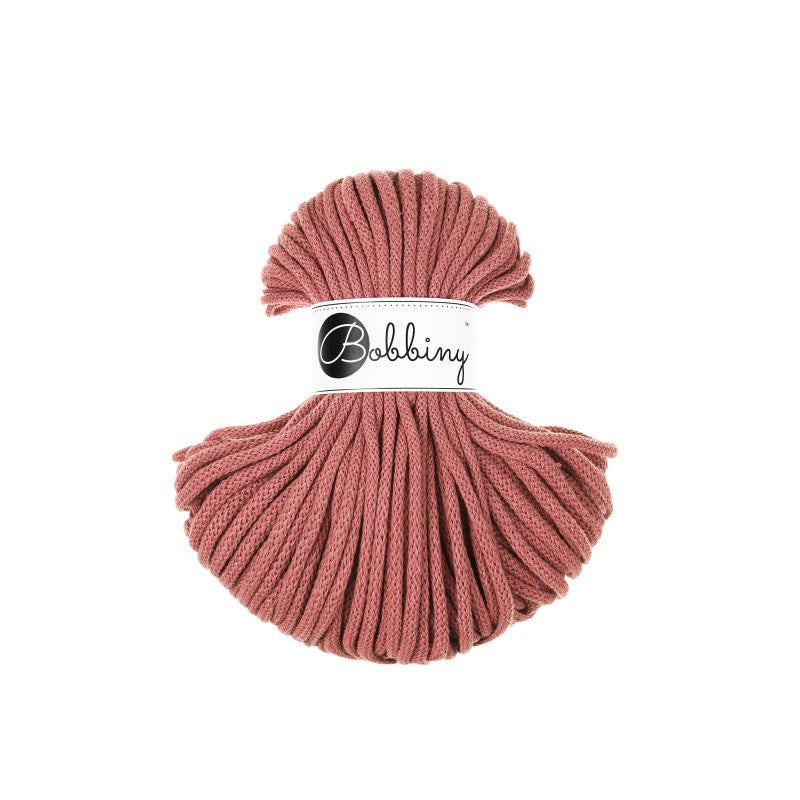 Bobbiny PREMIUM Flechtkordel 5mm geflochten Peony 50m - MAHINA