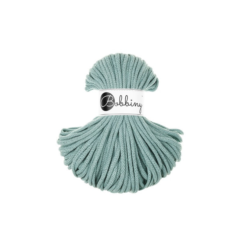 Bobbiny PREMIUM Flechtkordel 5mm geflochten Duck Egg Blue 50m - mahina