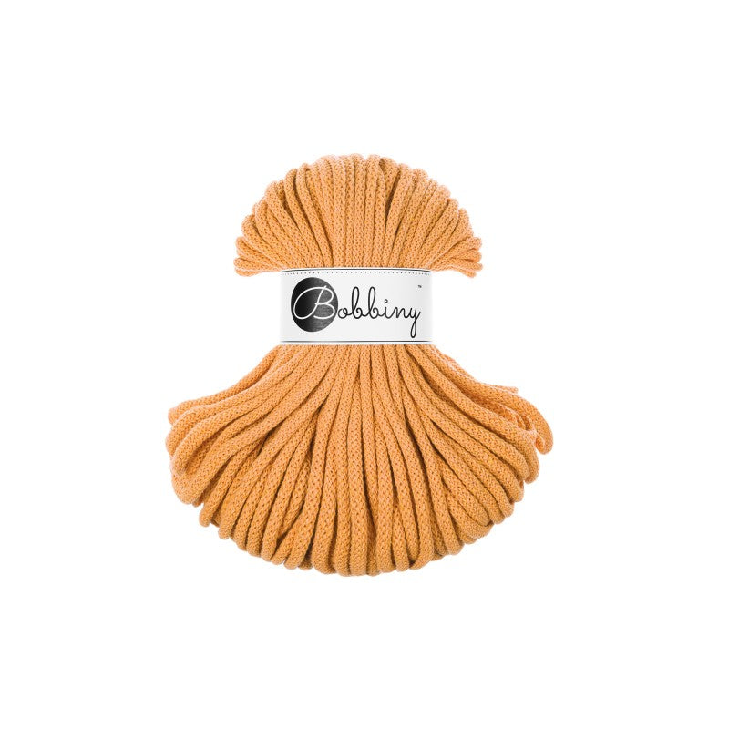 Bobbiny PREMIUM Flechtkordel 5mm geflochten Orange 50m - mahina