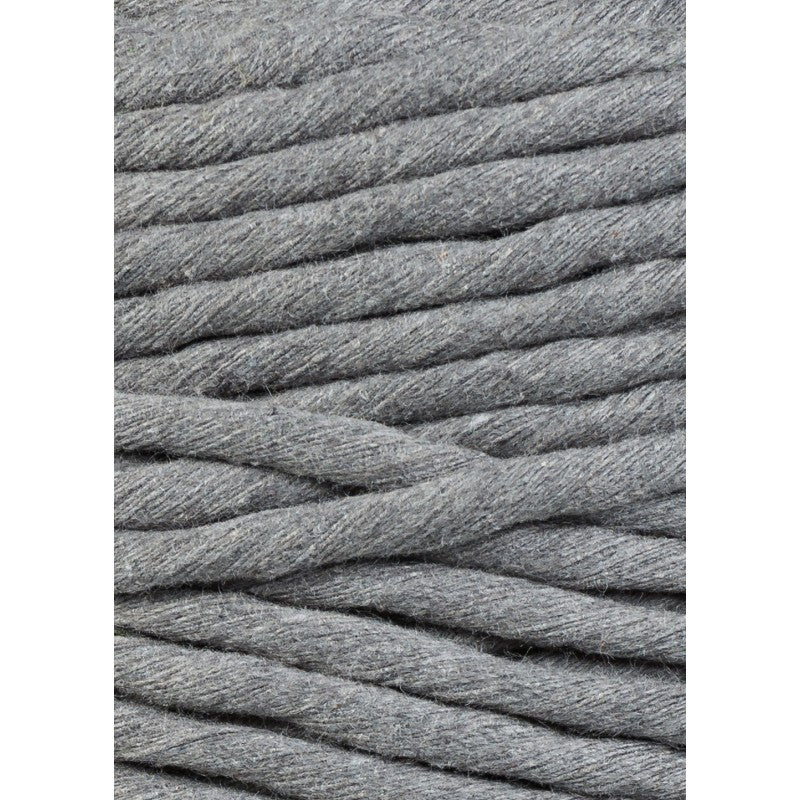 Bobbiny Makramee Garn 5mm gezwirnt Stone Grey 100m - MAHINA