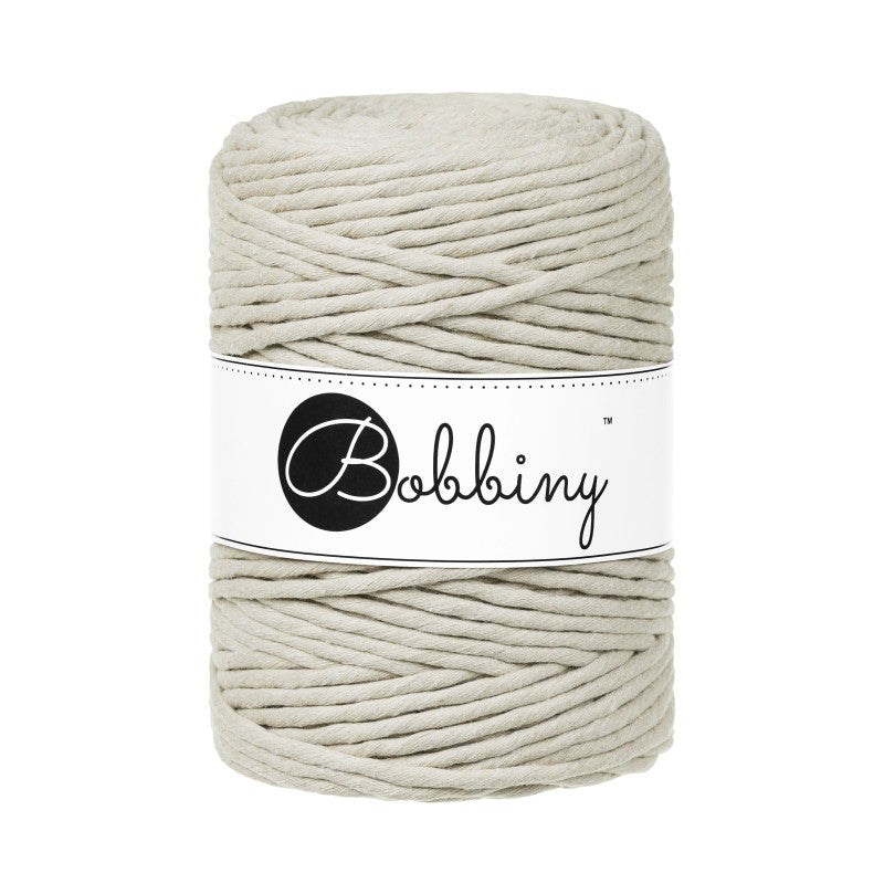 Bobbiny Makramee Garn 5mm gezwirnt Pale Olive 100m - mahina