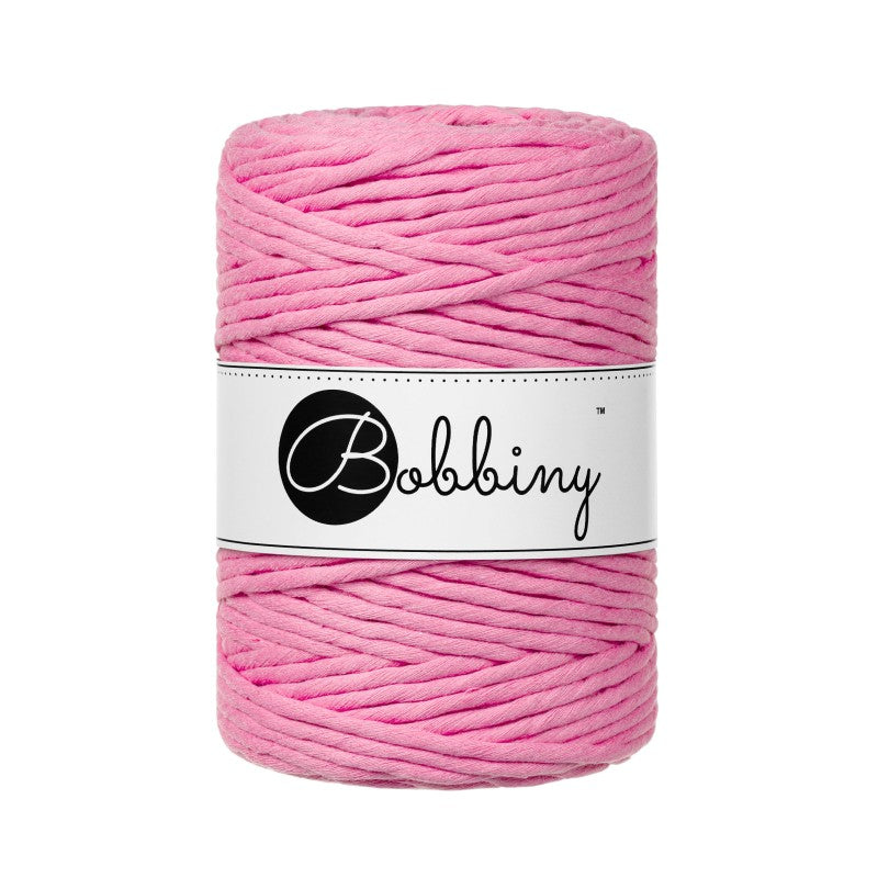 Bobbiny Makramee Garn 5mm gezwirnt Bubblegum Pink 100m