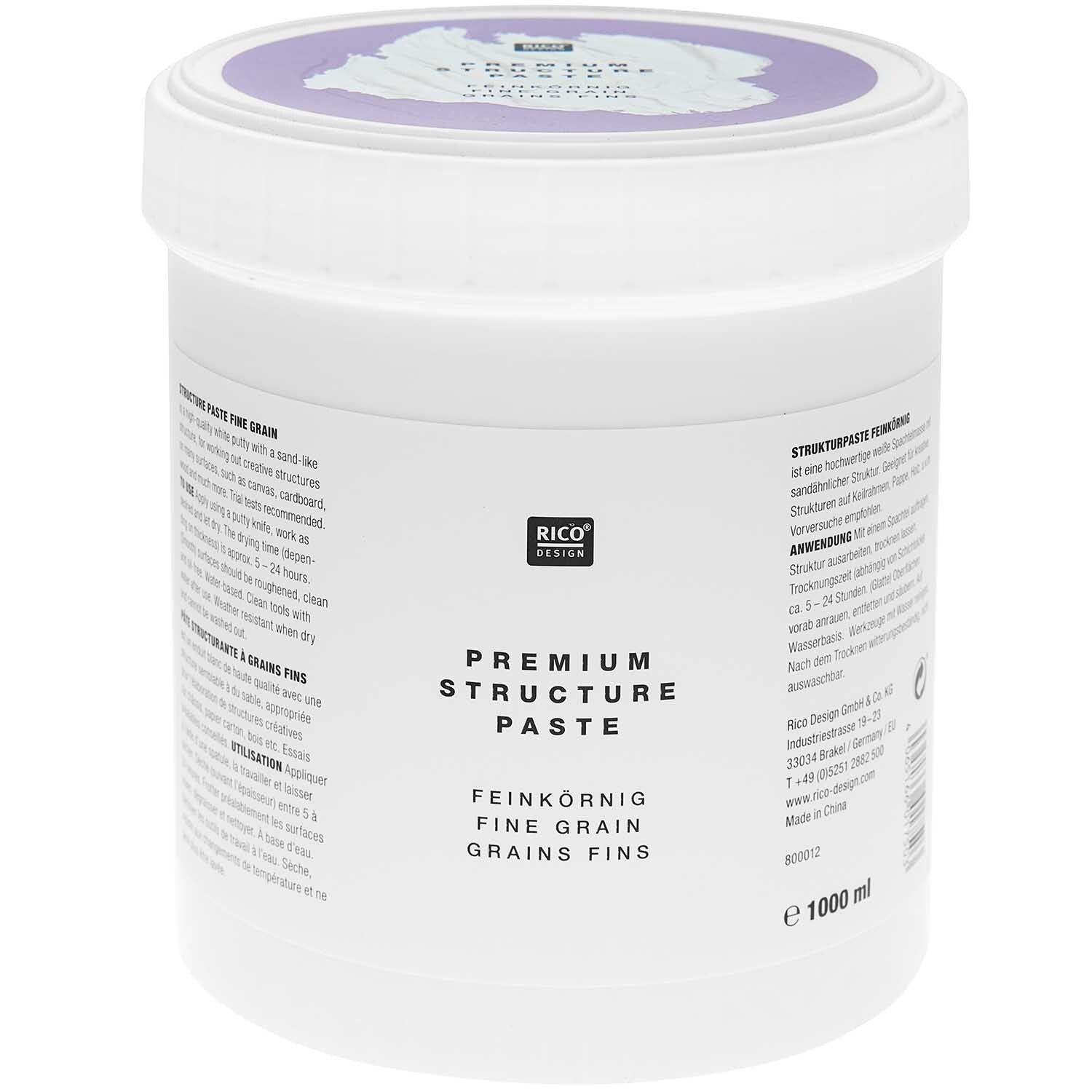 Premium Strukturpaste feinkörnig, verschiedene Größen - mahina