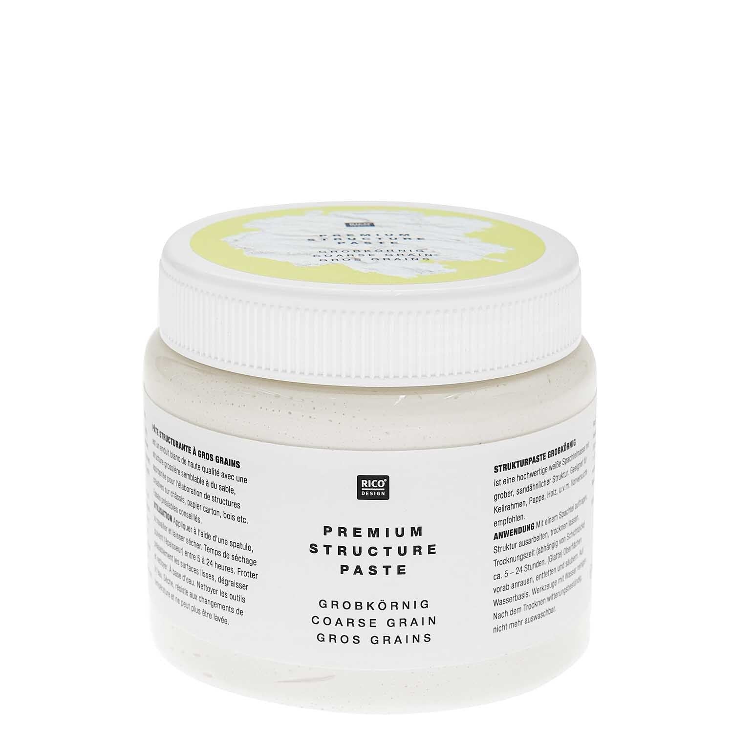 Premium Strukturpaste grobkörnig, verschiedene Größen - mahina