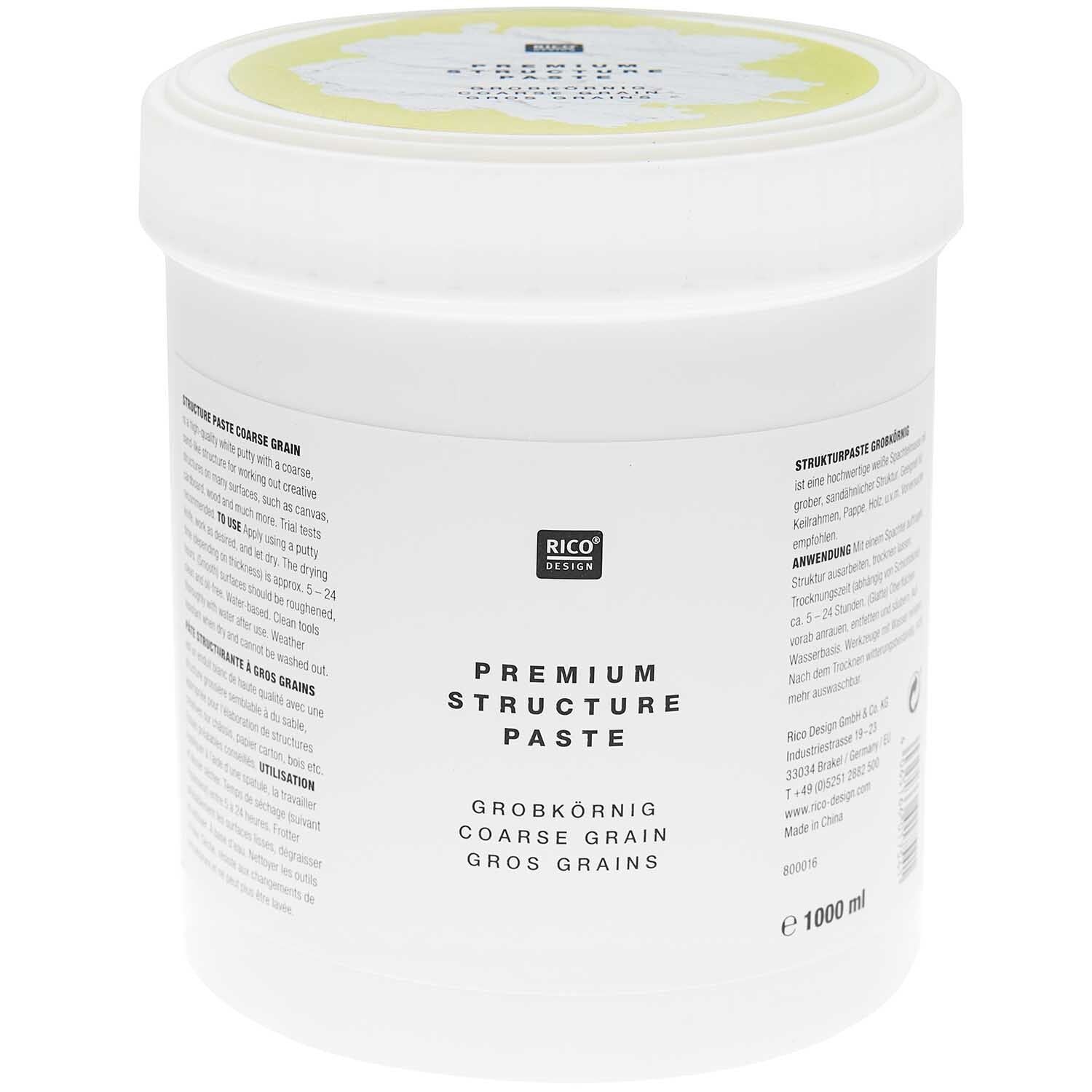 Premium Strukturpaste grobkörnig, verschiedene Größen - mahina