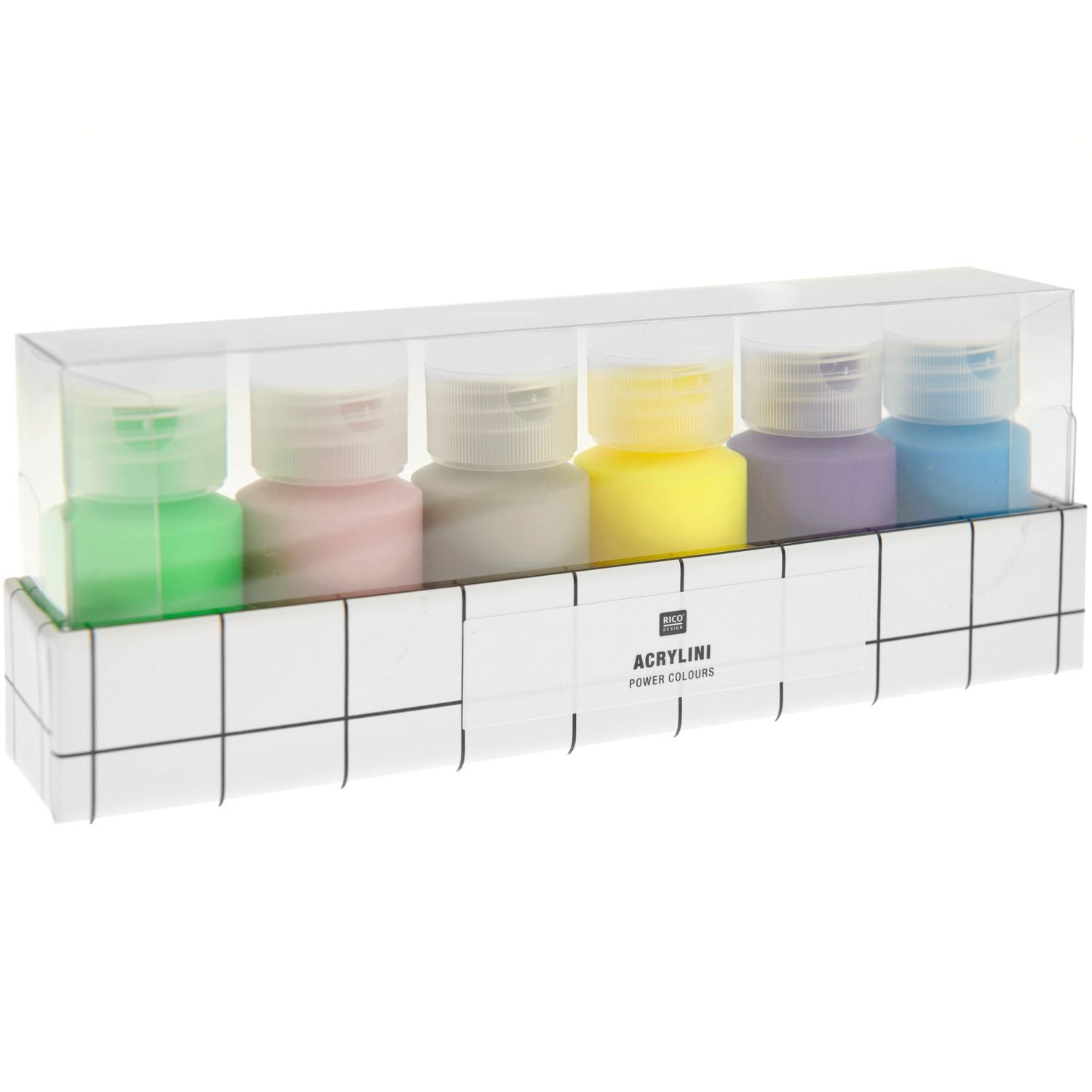 Acrylini Acrylfarben Set 6x22ml, verschiedene Farben - mahina