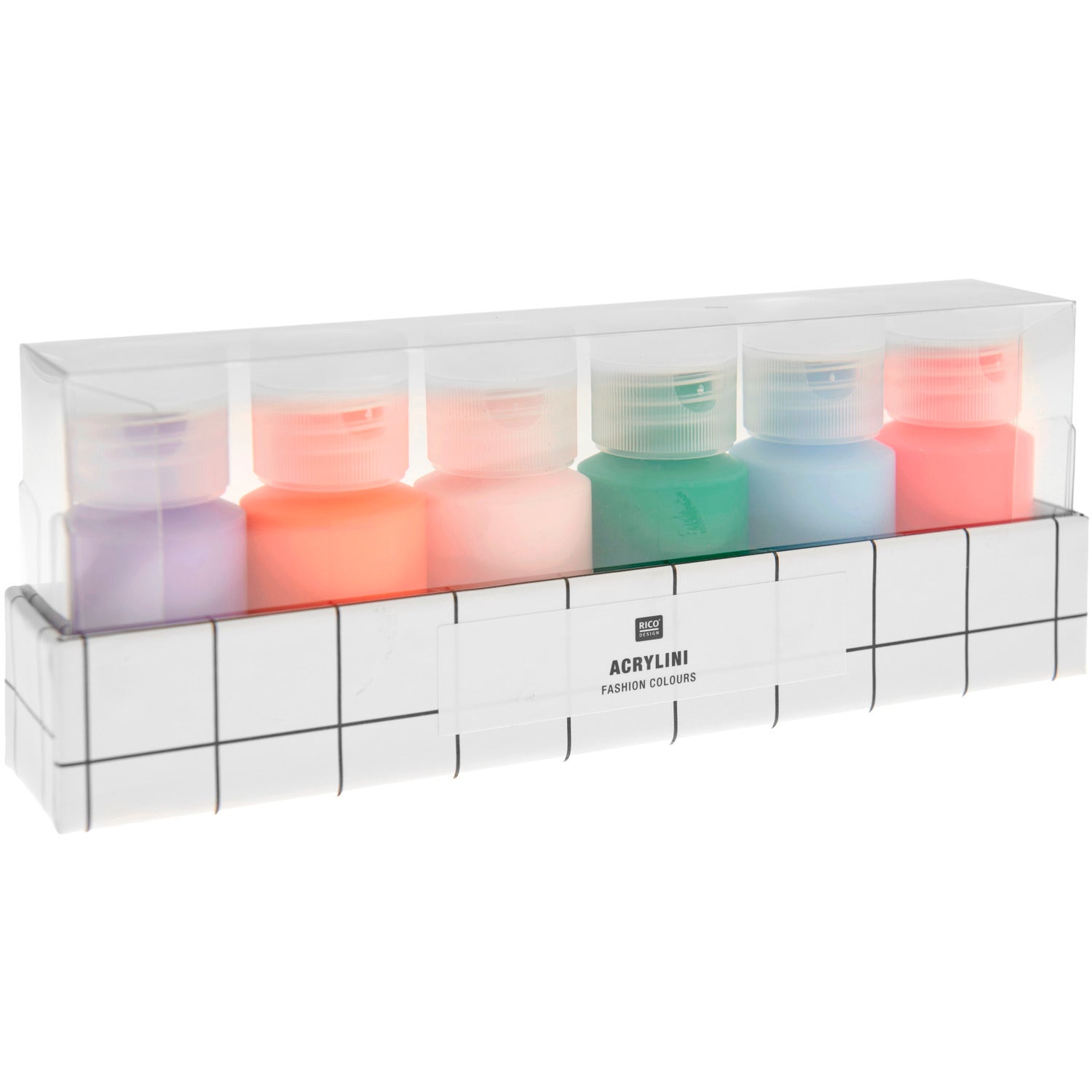 Acrylini Acrylfarben Set 6x22ml, verschiedene Farben - mahina