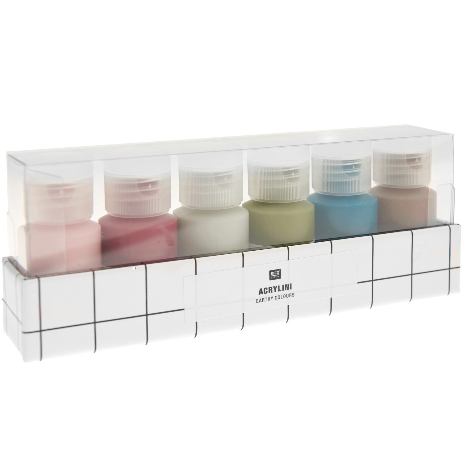 Acrylini Acrylfarben Set 6x22ml, verschiedene Farben - mahina