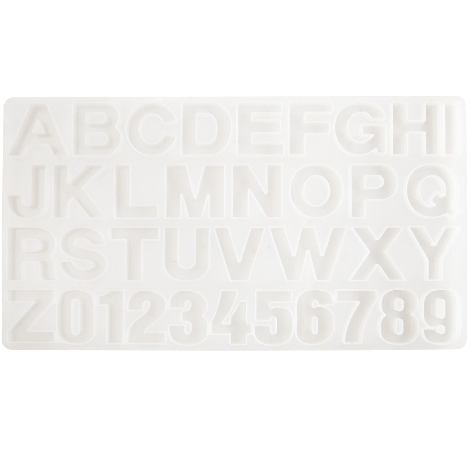 Silikon Gießform Alphabet, 4 cm - mahina