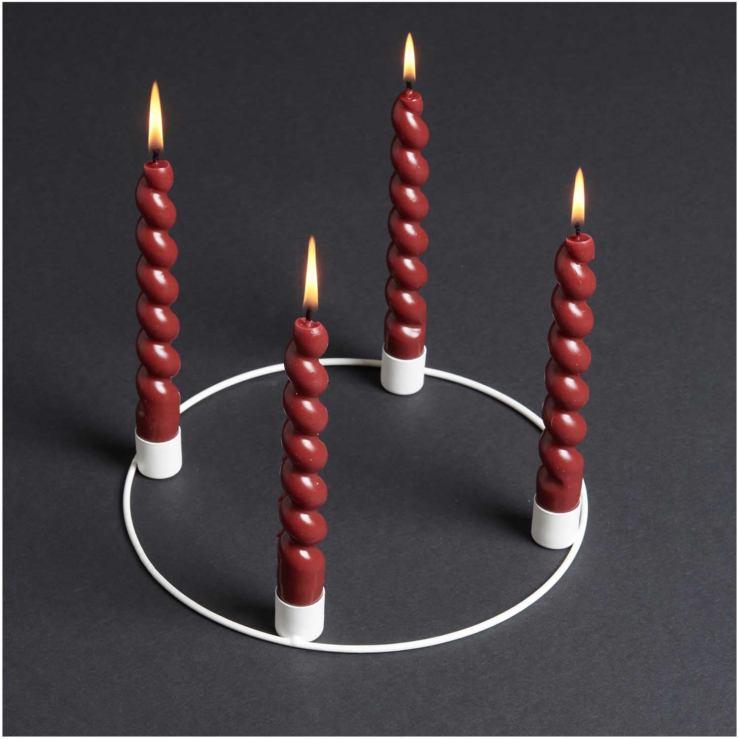 Adventskranz Ø 25cm in off white matt - mahina