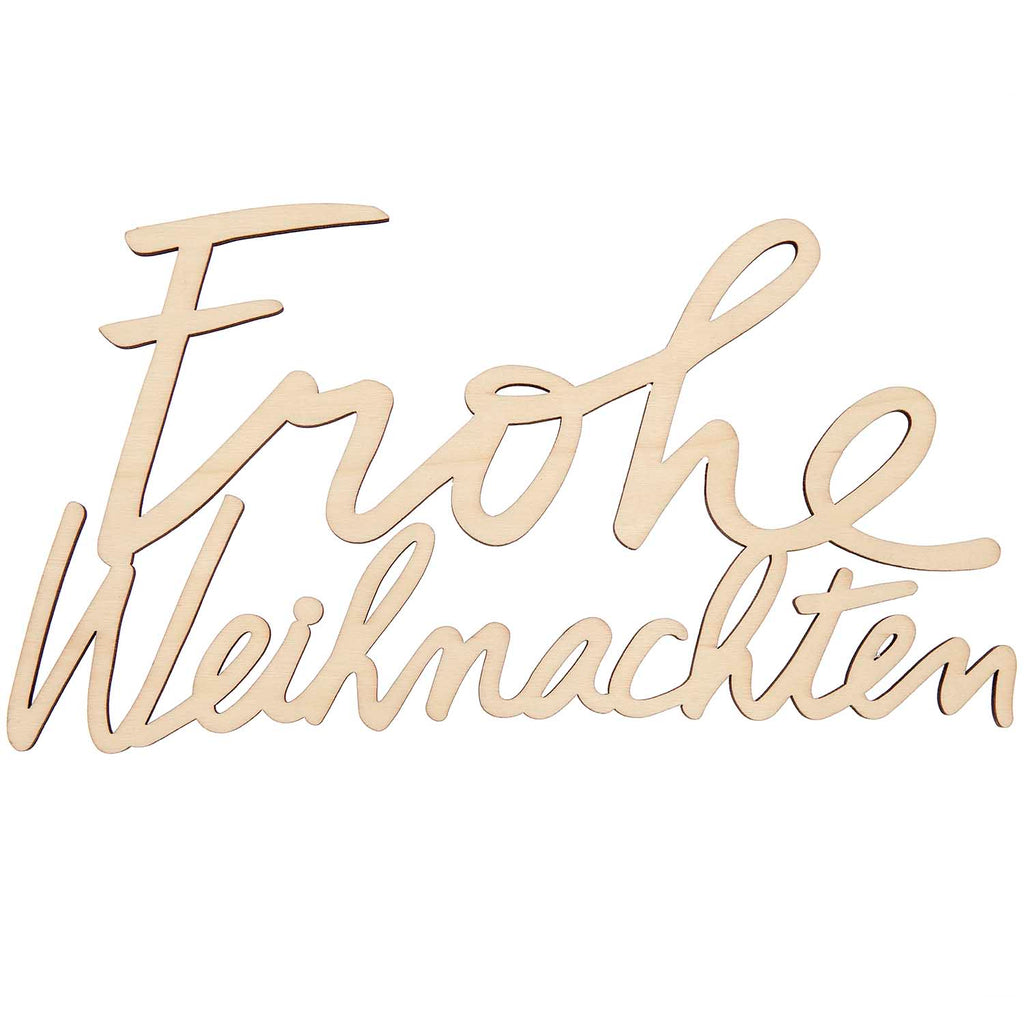 Rico Design Holzschriftzug magnetisch "Frohe Weihnachten", 27,8x20,1cm - MAHINA