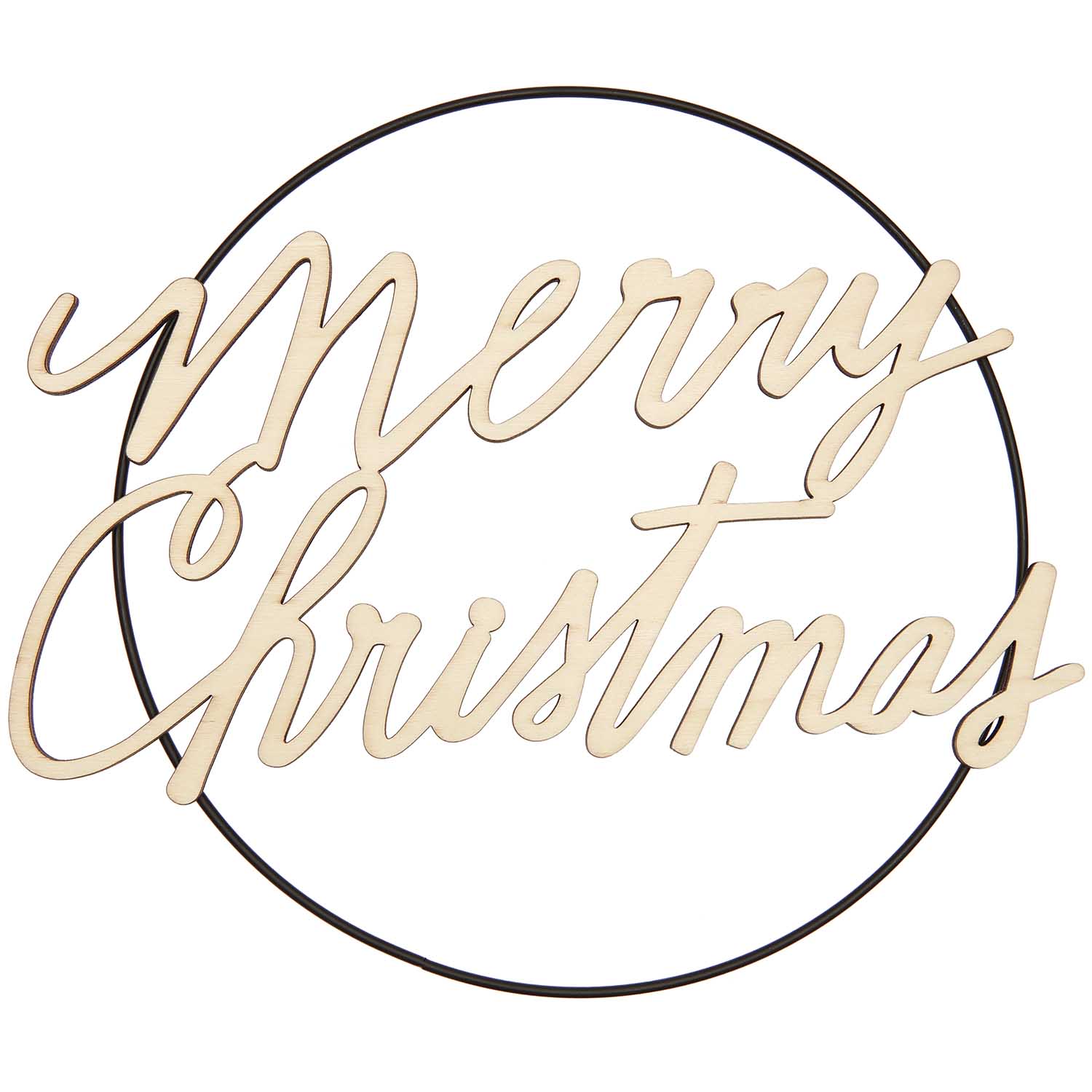 Rico Design Holzschriftzug magnetisch "Merry Christmas", 28,5x18,5cm - mahina
