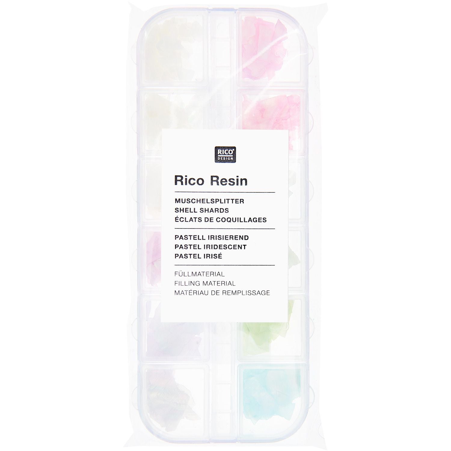 Füllmaterial für Resin Muschelsplitter Pastell, 10g - mahina