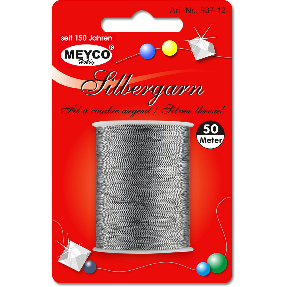 Meyco Nähgarn silber, 50m - mahina
