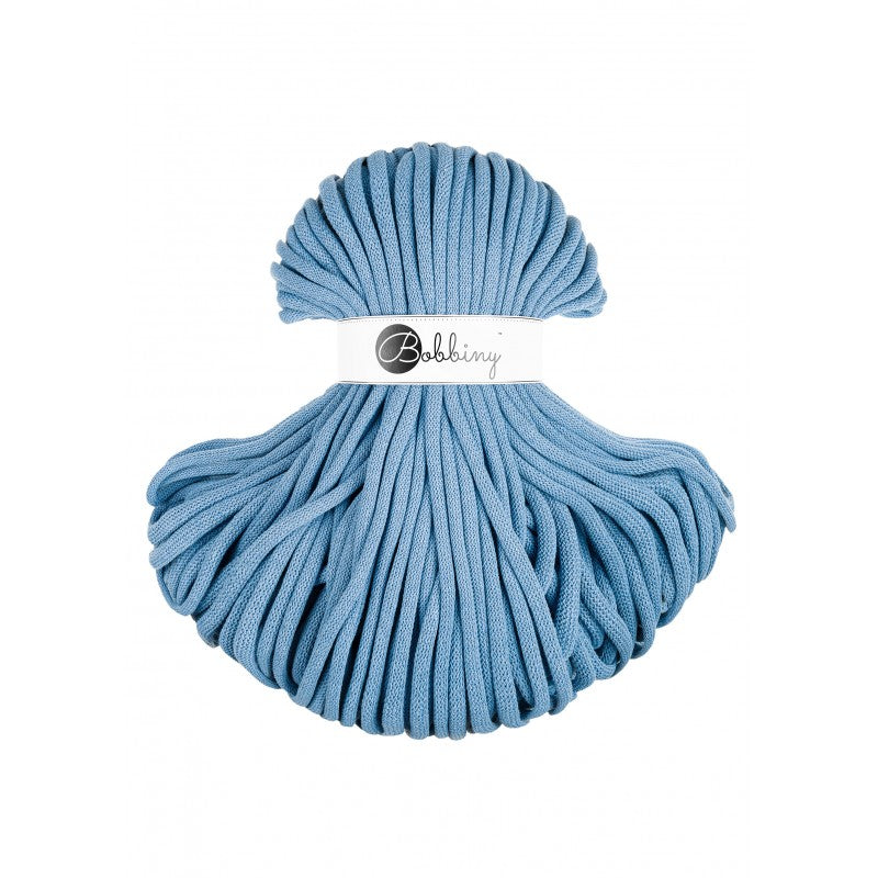 Bobbiny JUMBO braided cord 9mm braided Perfect Blue 100m