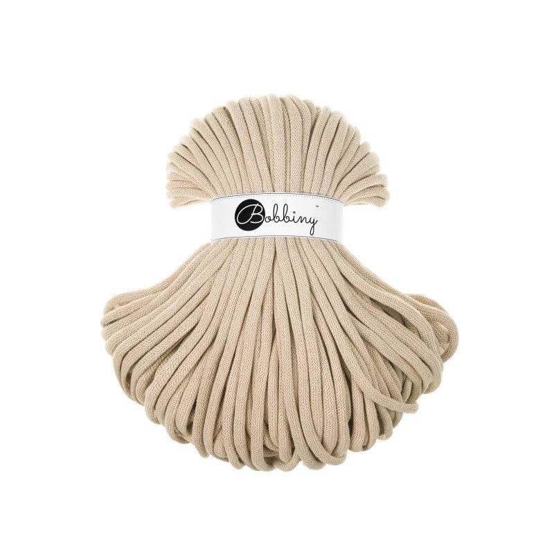 Bobbiny JUMBO Flechtkordel 9mm geflochten Warm Beige 100m - mahina