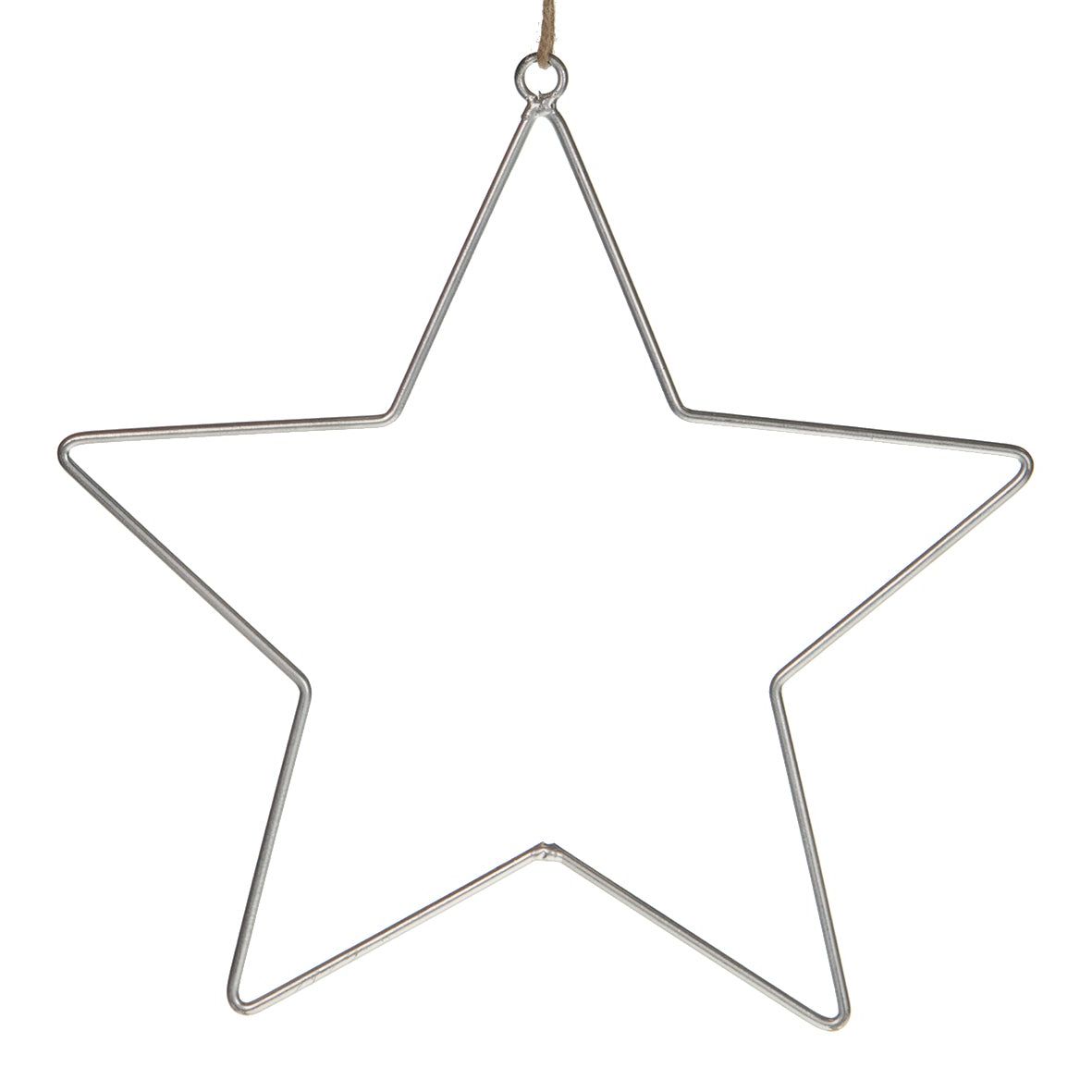 Metallhänger Stern silber 28cm - mahina