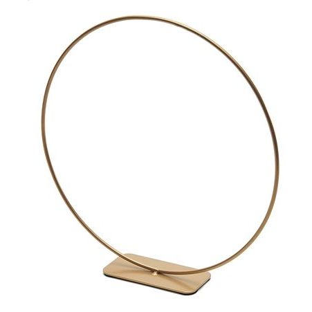 Metallring stehend in gold, 40cm - mahina