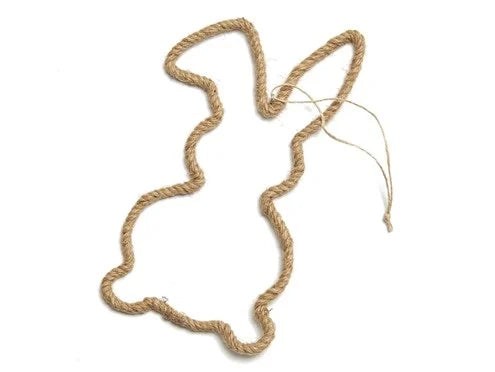 Jute Hänger Hase 16x30cm - mahina