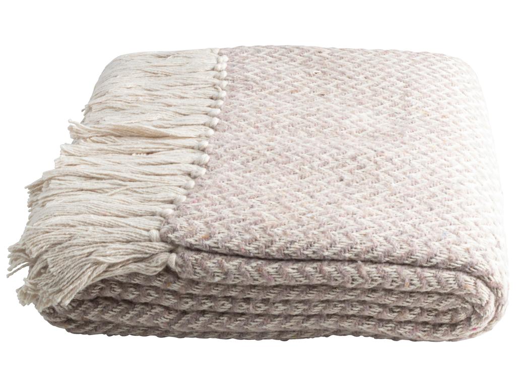GUSTA Decke aus recycelter Baumwolle 130x160cm - mahina