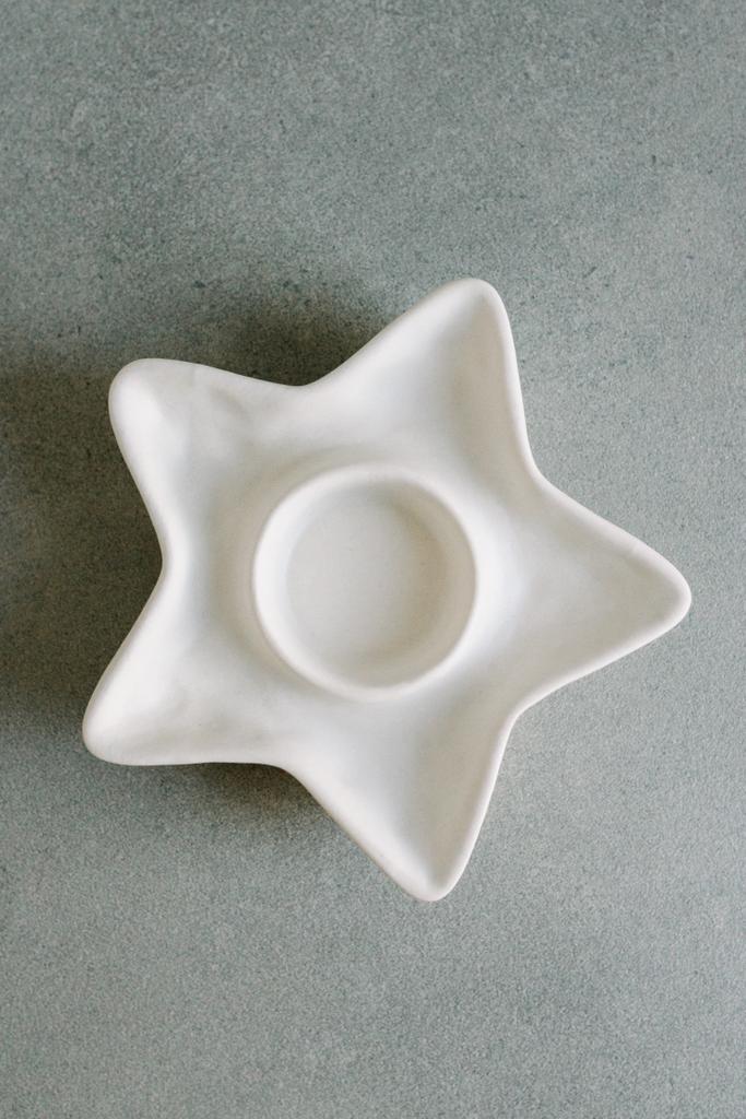 Leeff Teelichthalter Stern aus Keramik - MAHINA
