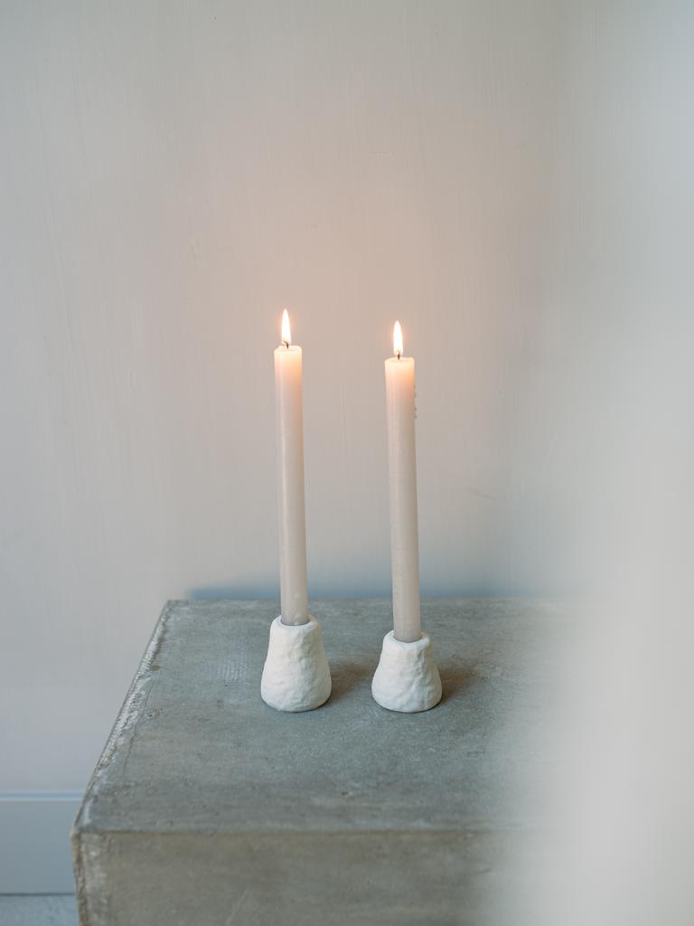 Leeff Kerzenhalter "Carmen" in weiß, verschiedene Größen - MAHINA