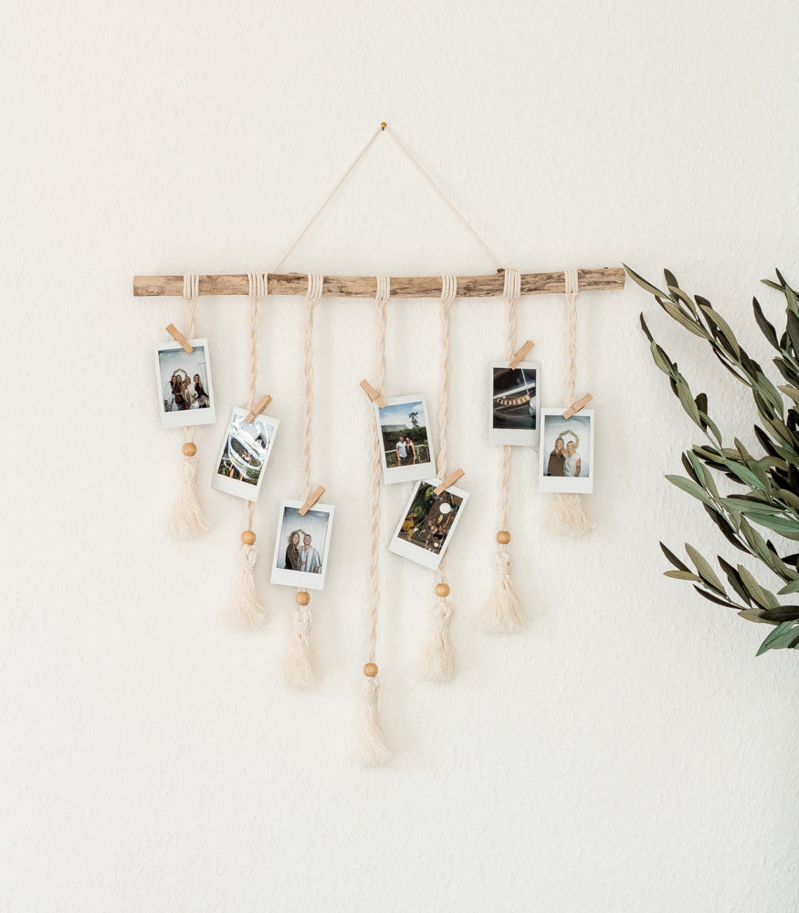 Handgemachter Makramee Fotowandbehang "Tassel" - MAHINA