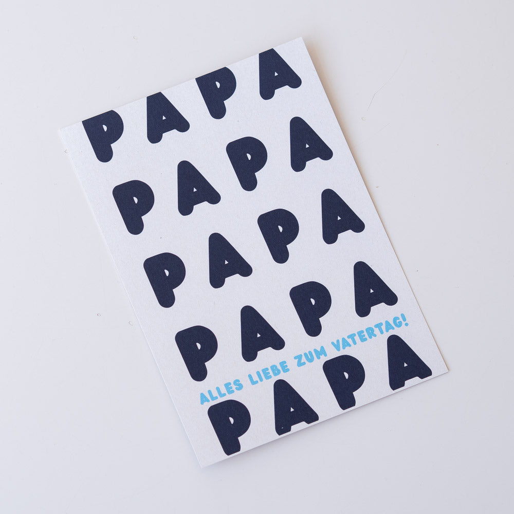 Geschenkkarte "Papa Papa" - Postkarten von mahina