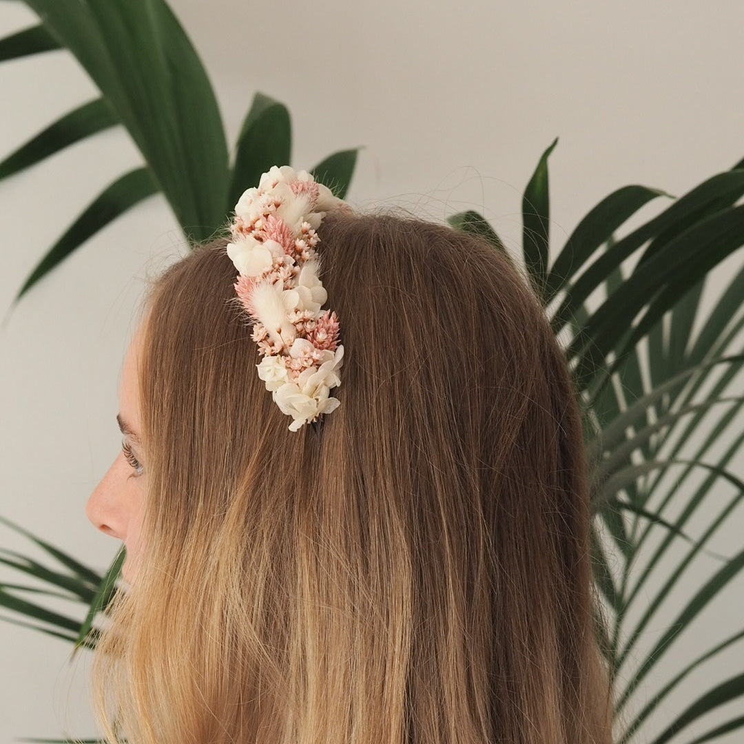 Haarreif aus Trockenblumen - mahina