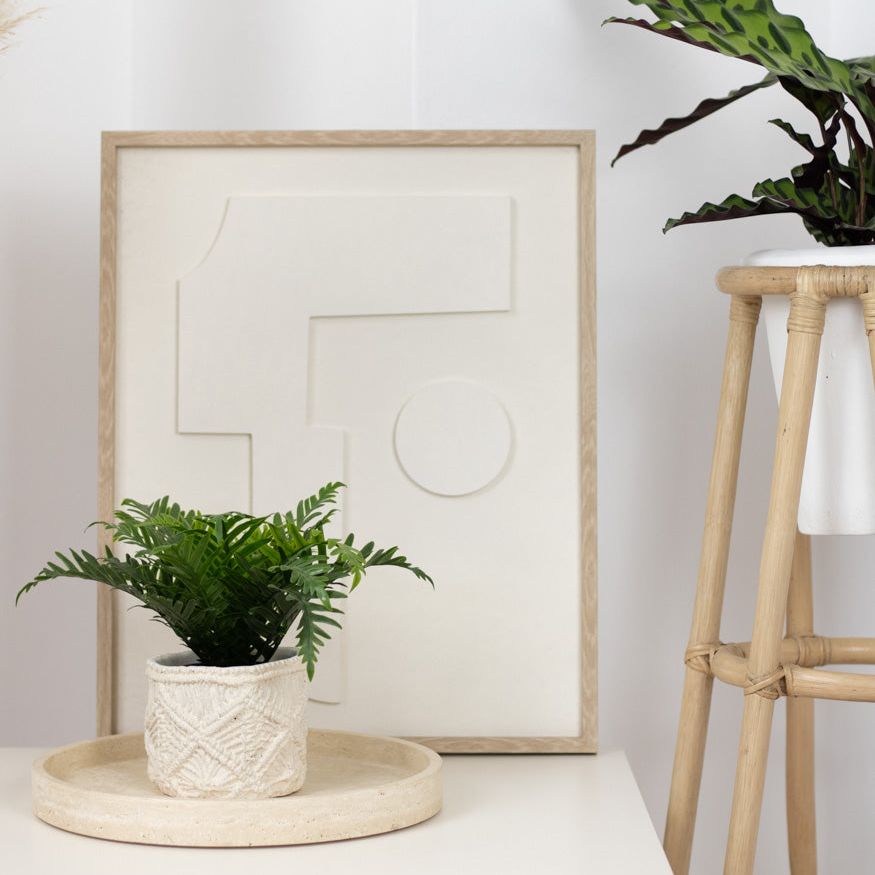 Blumentopf "Ibiza" in cremeweiß, verschiedene Größen - mahina