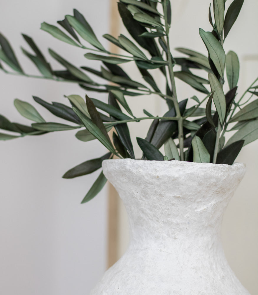 Handgemachte Vase "Jimeno" aus Pappmaché - mahina