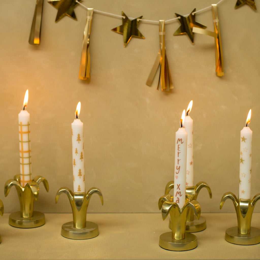 Kerze "Christmas" 2,2x19cm in verschiedenen Sorten - MAHINA