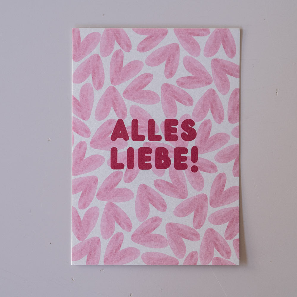 Geschenkkarte "Alles liebe!"