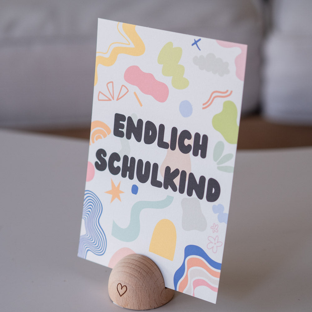 Geschenkkarte "Endlich Schulkind"
