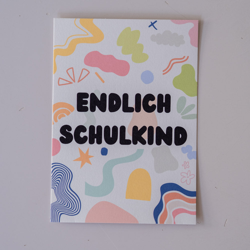 Geschenkkarte "Endlich Schulkind"