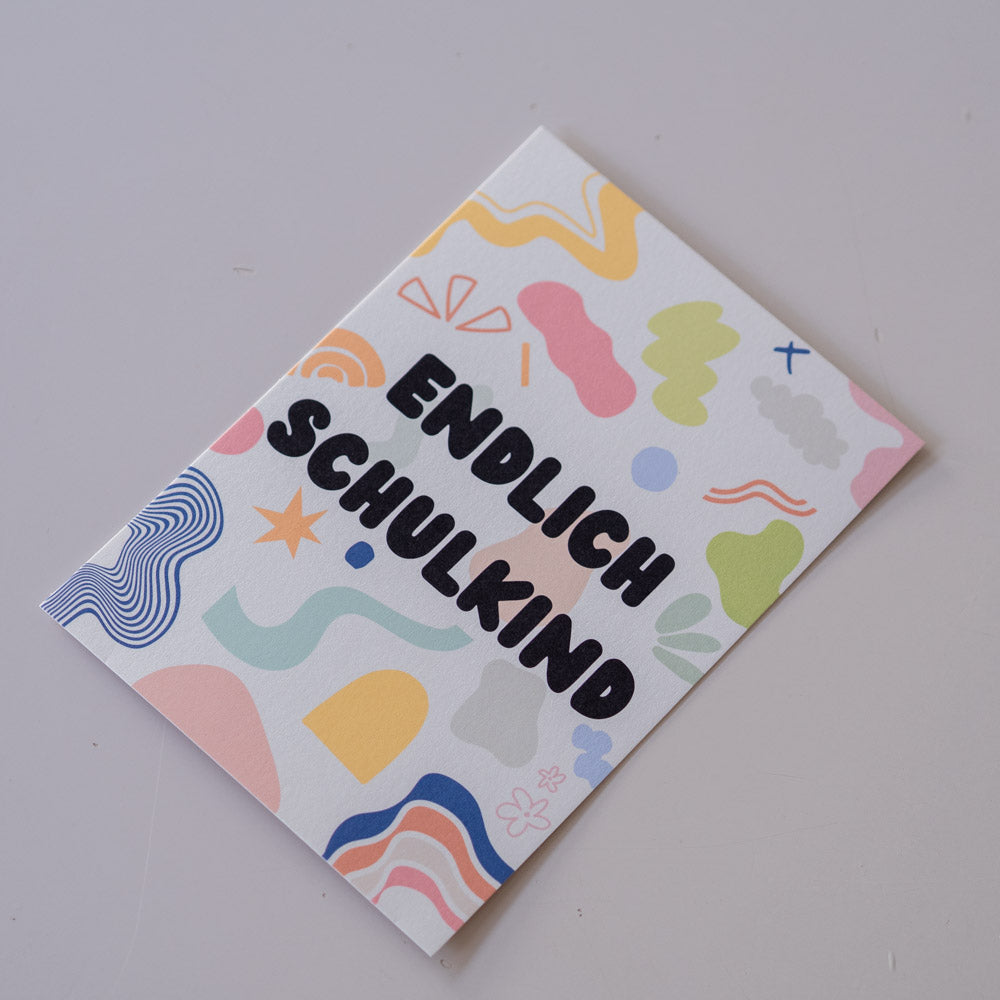 Geschenkkarte "Endlich Schulkind"