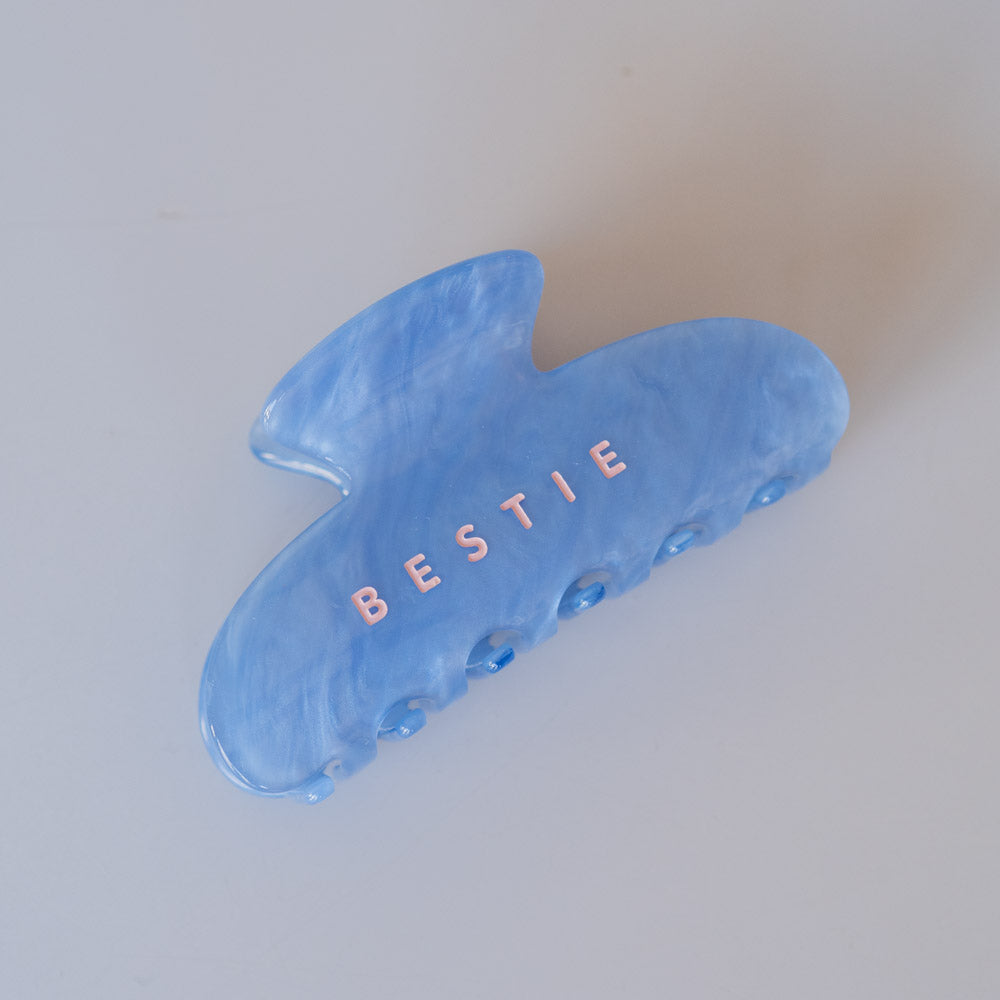 Hairclip "Bestie" in Blau