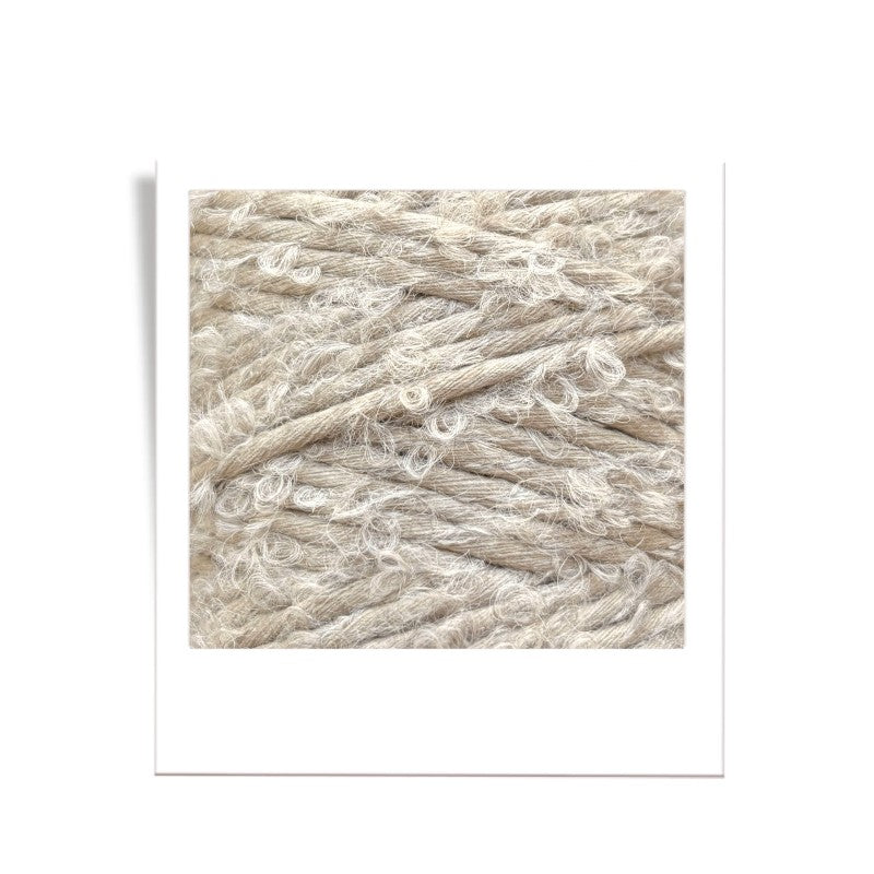 Bobbiny Makramee Garn 3mm Bouclé 100m Beige