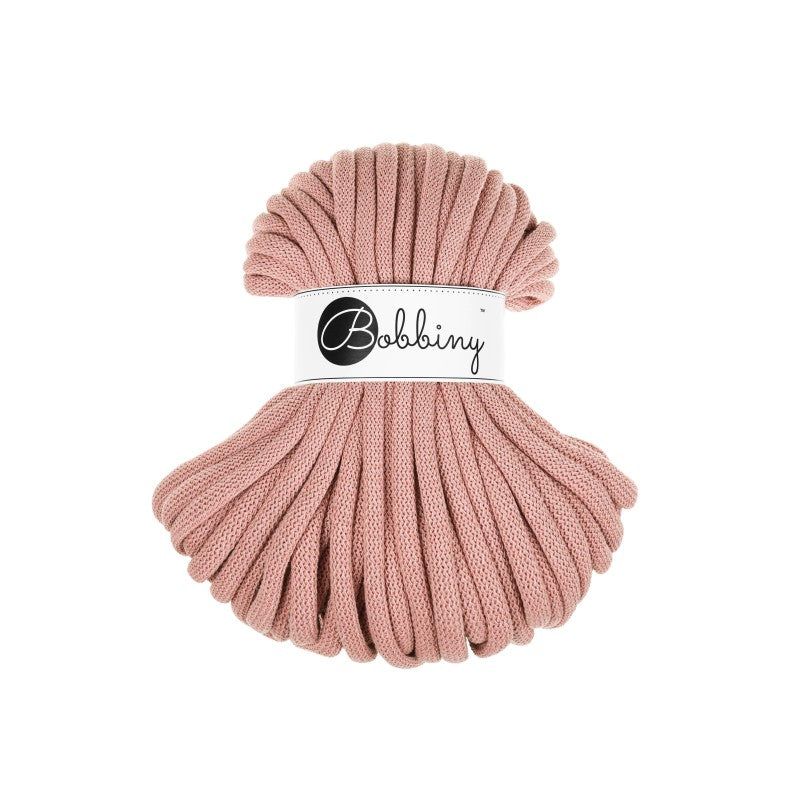 Bobbiny JUMBO Flechtkordel 9mm geflochten Blush 30m - mahina