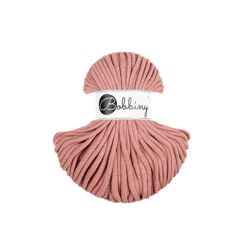 Bobbiny PREMIUM Flechtkordel 5mm geflochten Blush 50m - mahina